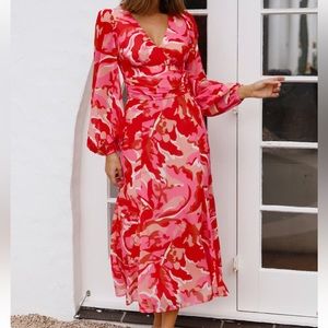 LOVE THE WAY MAXI DRESS RED